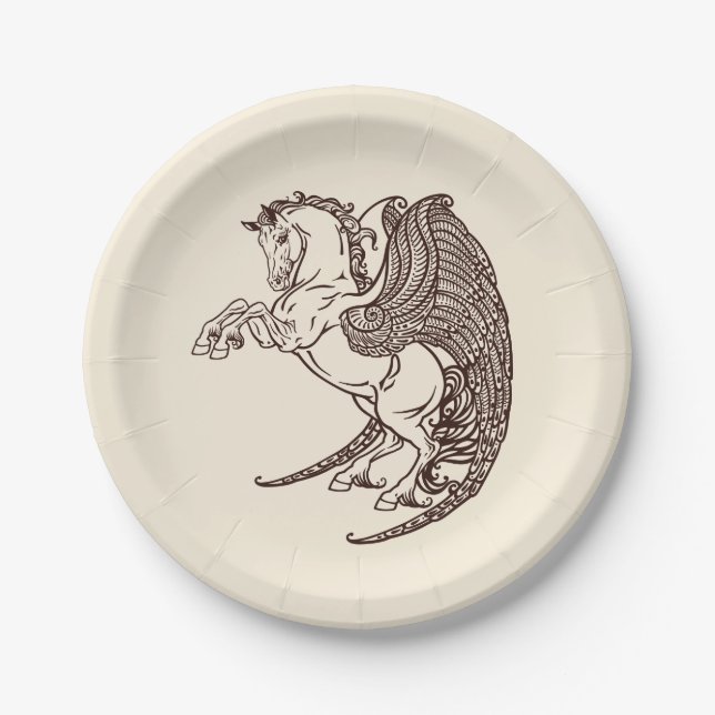 pegasus paper plate (Front)