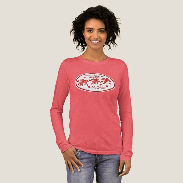 Pegasus Posse Ruby Reunion  Tri-Blend Shirt (Full Front)