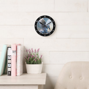 Pegasus Round Clock