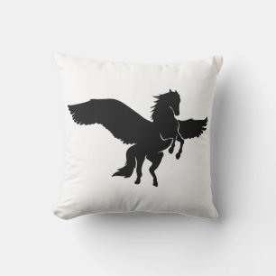 Pegasus silhouette - Choose background color Cushion