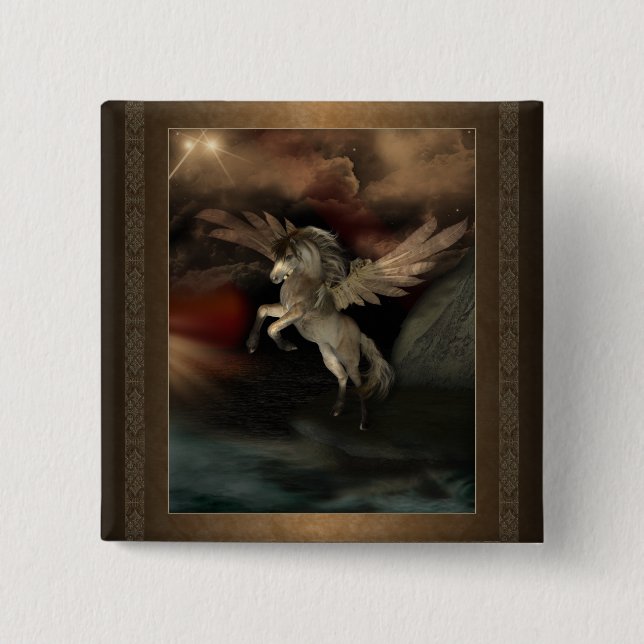 Pegasus Square Button (Front)