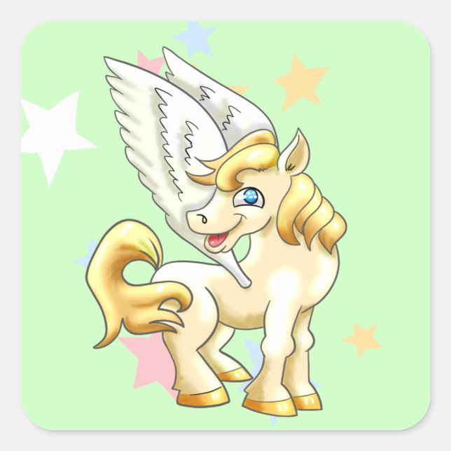 Pegasus Square Sticker (Front)