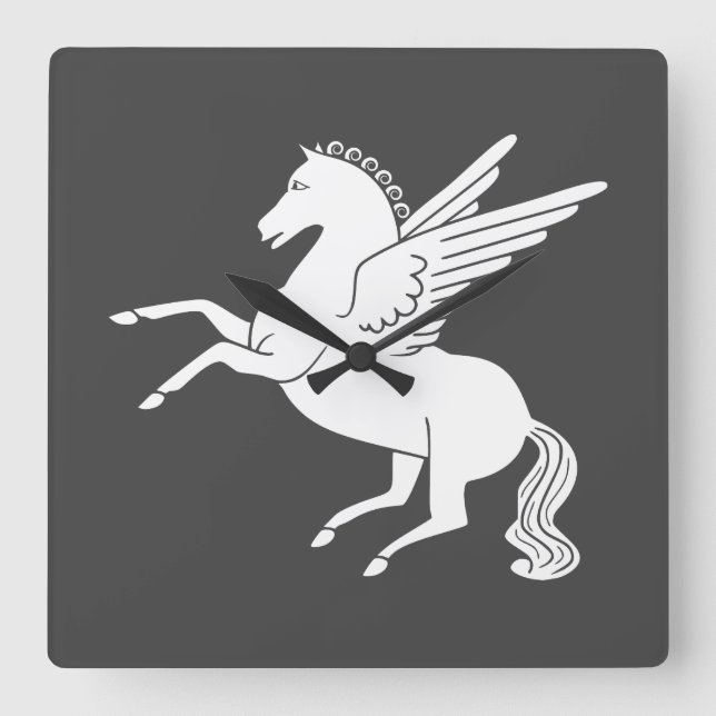 Pegasus Square Wall Clock (Front)