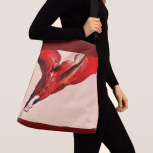 Pegasus the flying horse crossbody bag