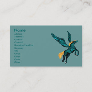 Pegasus (Turquoise) Business Cards