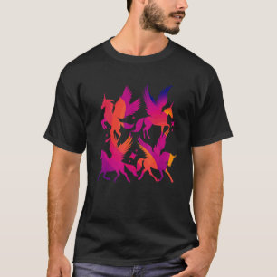 Pegasus Unicorns Horses Mythical Creatures Pegasos T-Shirt