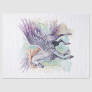 Pegasus Watercolor Decoupage Tissue Paper