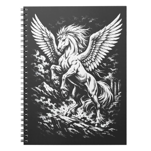 Pegasus — Winged Herald of the Storm Notebook (Front)