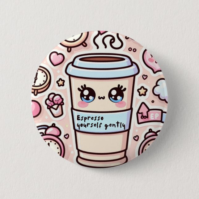 Pegatina de vinilo con forma personalizada 6 cm round badge (Front)