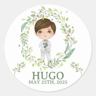 Pegatina HUGO Primera Comunión Classic Round Sticker
