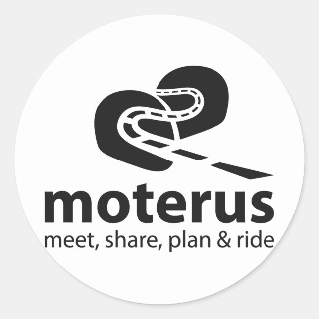 Pegatina Moterus Light Classic Round Sticker (Front)