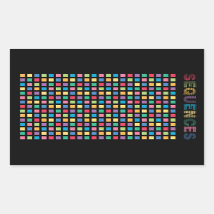 Pegatina Rectangular Sequences Rectangular Sticker