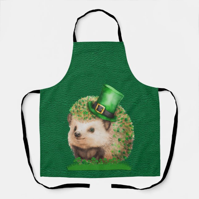 Peggy Ann All Over Cute Green St Patrick's Apron (Front)