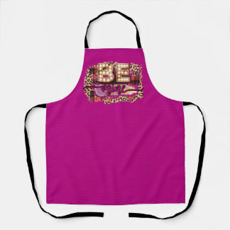 Peggy Ann Be Mine Leppard Purple Kitchen Apron