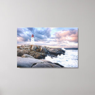 Peggy's Cove Lighthouse Canvas Print