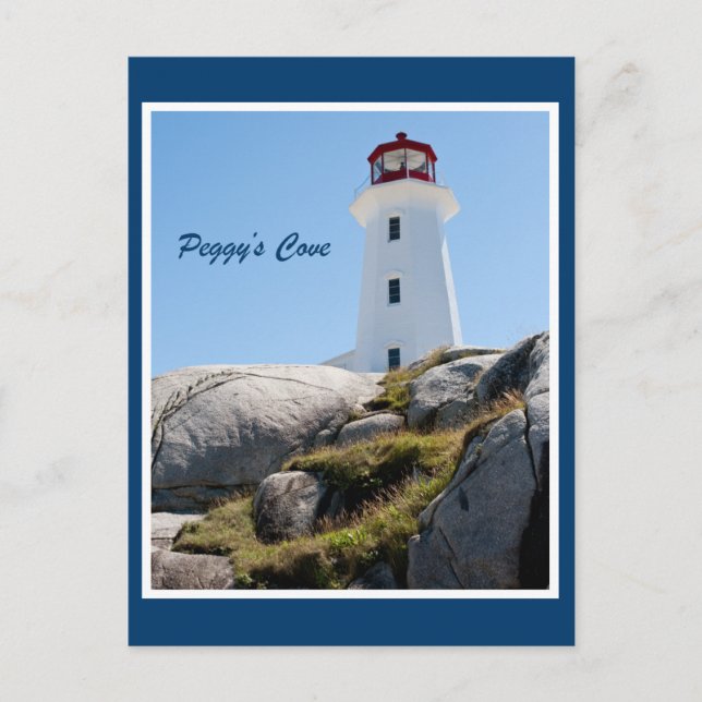 Peggy's Cove Lighthouse (Colour) Postcard (Front)