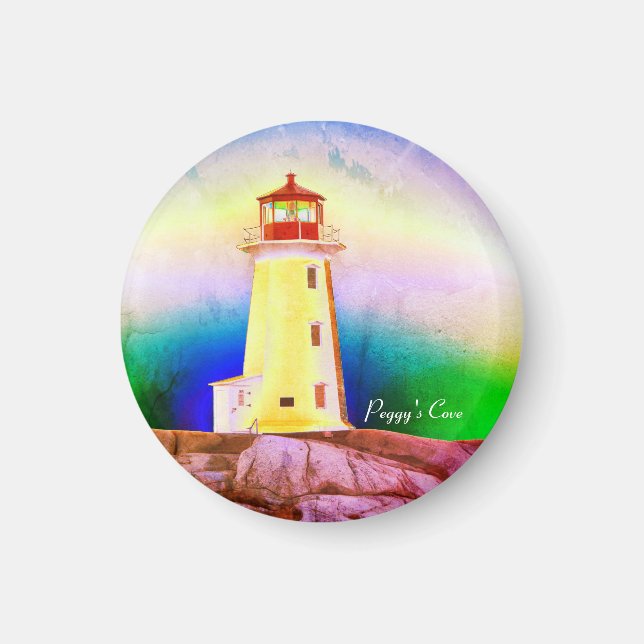 Peggy's cove lighthouse halifax Nova Scotia Canada Magnet (Front)