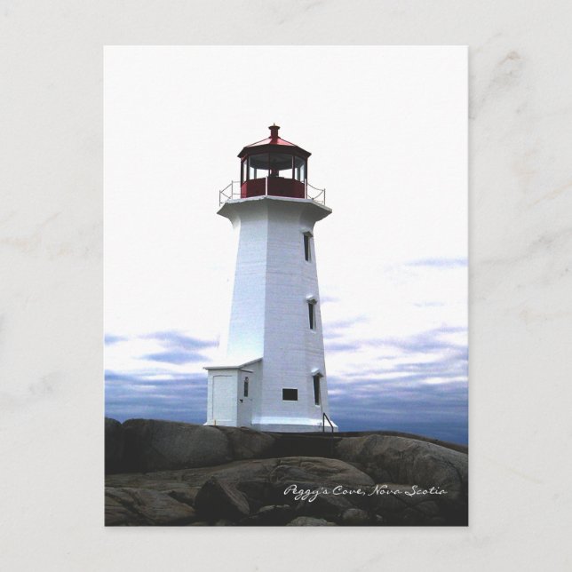 Peggy's Cove  Lighthouse Route Nova Scotia Postcard (Front)