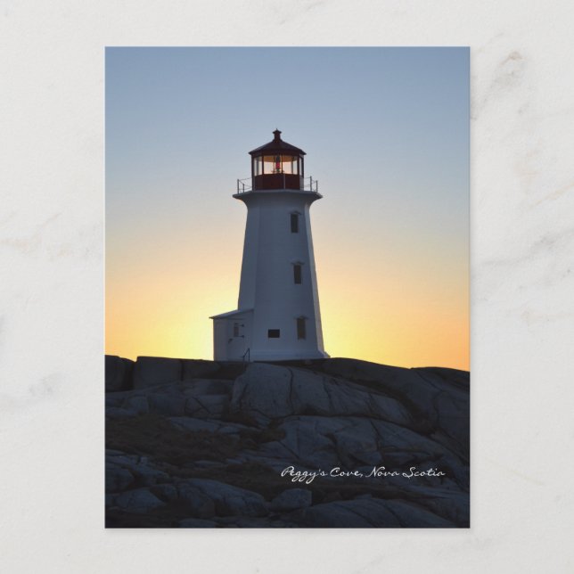Peggy's Cove  Lighthouse Route Nova Scotia Postcard (Front)