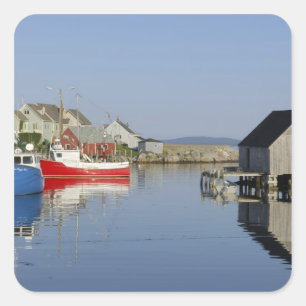 Peggy's Cove, Nova Scotia, Canada Square Sticker