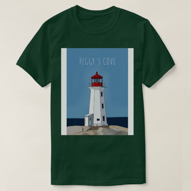 Peggys Cove Nova Scotia Canada T-Shirt (Design Front)