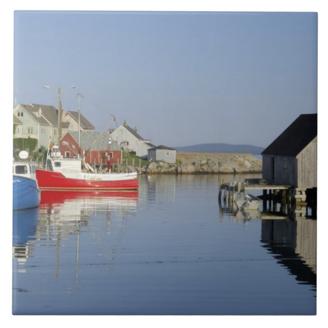 Peggy's Cove, Nova Scotia, Canada Tile (Front)