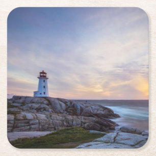 Peggy'S Cove Nova Scotia Square Paper Coaster