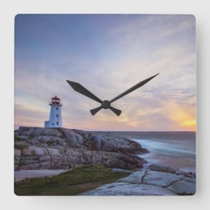Peggy'S Cove   Nova Scotia Square Wall Clock