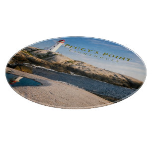 Peggys Point Lighthouse Atlantic Canada Cutting Board