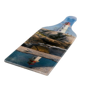 Peggys Point Lighthouse Atlantic Canada Cutting Board