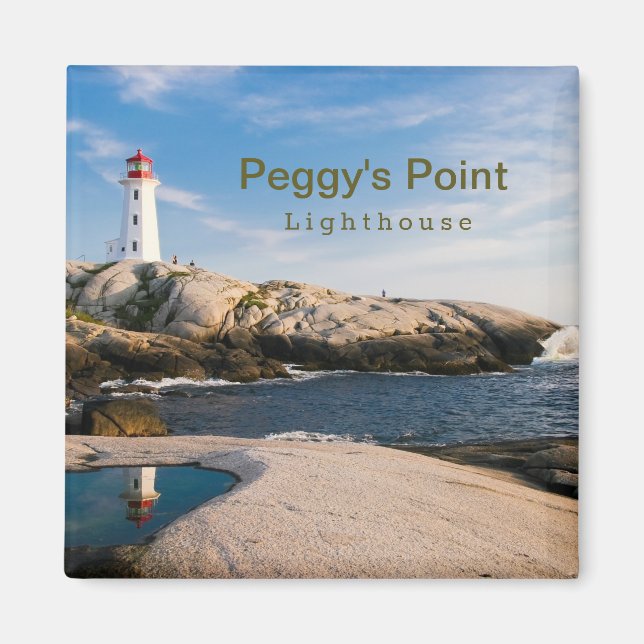 Peggys Point Lighthouse Atlantic Canada Magnet (Front)