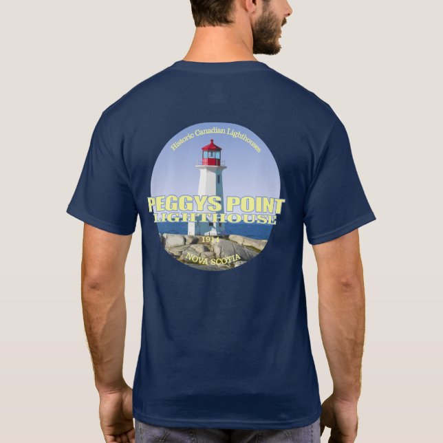 Peggys Point Lighthouse T-Shirt (Back)
