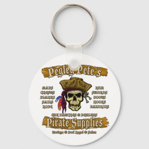 Pegleg Pete's Pirate Supplies Key Ring