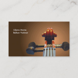 Pegs and Scroll Violin Business Cards Template