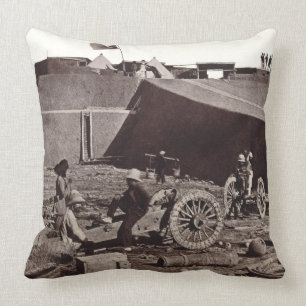 Pehlang Fort, 1860 (albumen silver print) Cushion