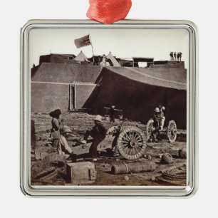 Pehlang Fort, 1860 (albumen silver print) Metal Tree Decoration