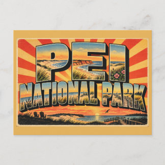 PEI National Park Dunes Sand Beaches Art Postcard
