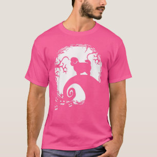 Pekapoo And Moon Halloween T-Shirt