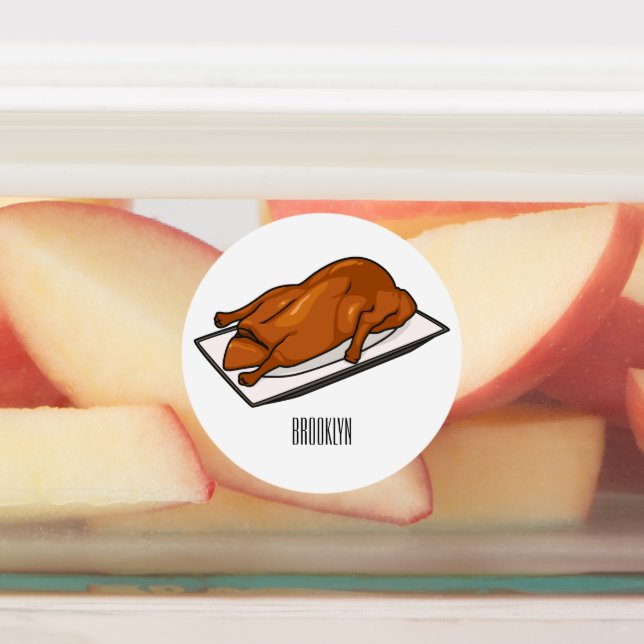 Peking duck cartoon illustration (Affixed)