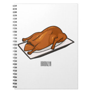 Peking duck cartoon illustration notebook