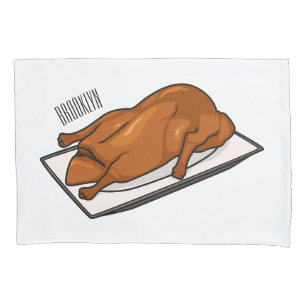 Peking duck cartoon illustration pillowcase