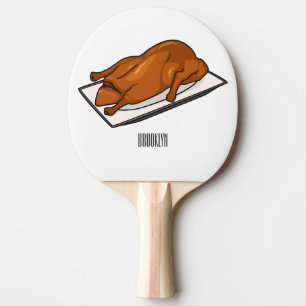 Peking duck cartoon illustration  ping pong paddle