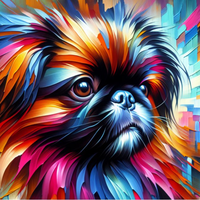 Pekingese Acrylic Print | Colourful | Vibrant Jigsaw Puzzle (Creator Uploaded)