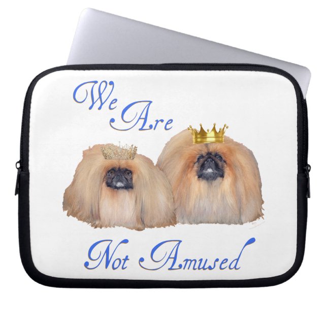 Pekingese Are Not Amused Laptop Sleeve (Front)