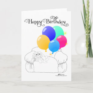Pekingese Birthday Card
