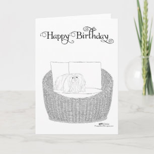 Pekingese Birthday Card