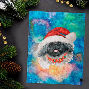 Pekingese Breed Dog Christmas Jigsaw Puzzle