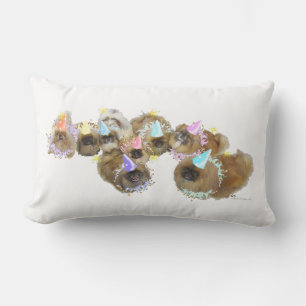 Pekingese Celebration Group Lumbar Cushion