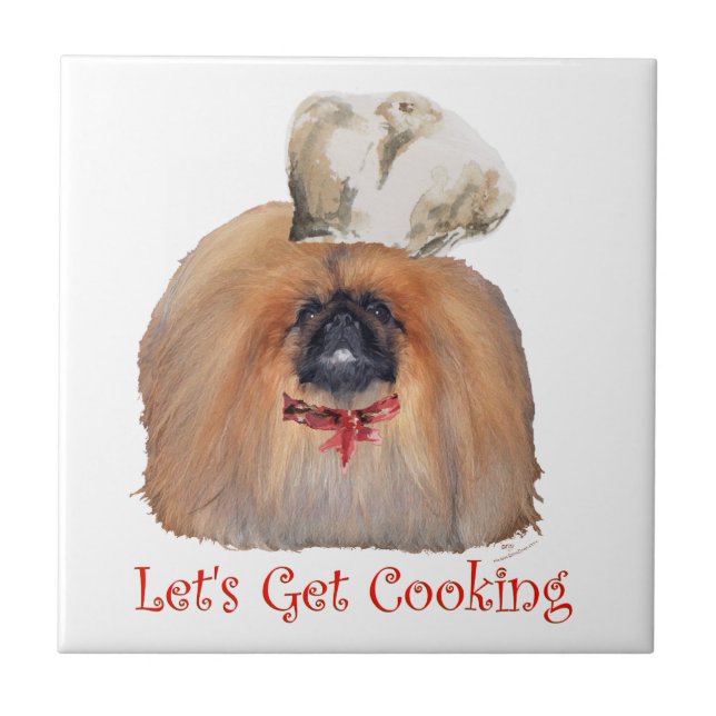 Pekingese Chef - Male Tile (Front)
