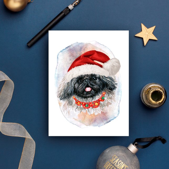 Pekingese Christmas Gifts For Dogs Lovers Holiday Postcard (Creator Uploaded)